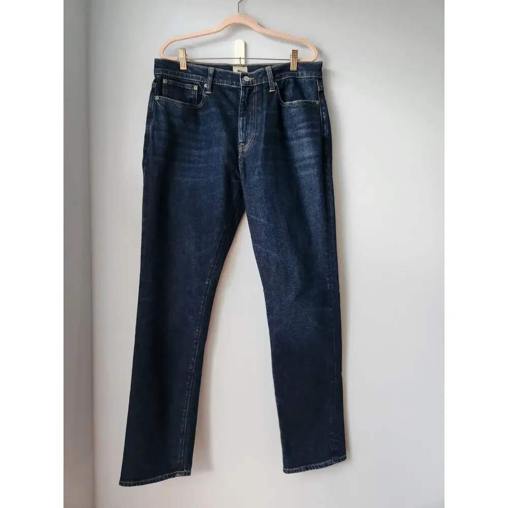 NWOT J. Crew 1040 Athletic Tapered-Fit Stretch Jean Blue 33/32